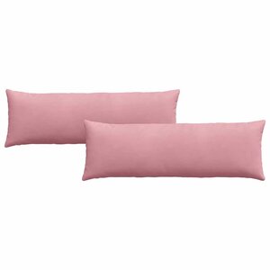 vidaXL Coussins de canapé 2 Pièces Rose 120 x 40 cm