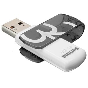Philips clé usb 3.0 vivid 32 go blanc et gris