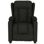 vidaXL Fauteuil électrique de massage Noir Tissu