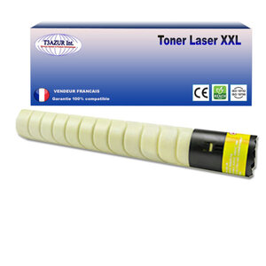 Toner compatible avec ricoh aficio mpc2011sp  mpc2503sp  mpc2503zsp  mpc2504sp  jaune - 9 500 pages - t3azur