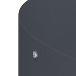 vidaXL Cache-pot de jardin Anthracite 120 x 120 x 20 cm