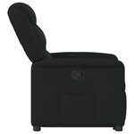 vidaXL Fauteuil inclinable noir tissu