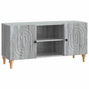 vidaXL Meuble TV Sonoma gris 102 x 34 5 x 50 cm Bois d'ingénierie