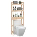 vidaXL Étagère de toilette 63x26x171 cm Bois de pin massif