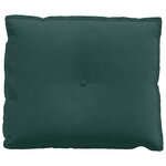 vidaXL Coussin de Dos Vert foncé 60 x 50 cm Tissu en velours côtelé