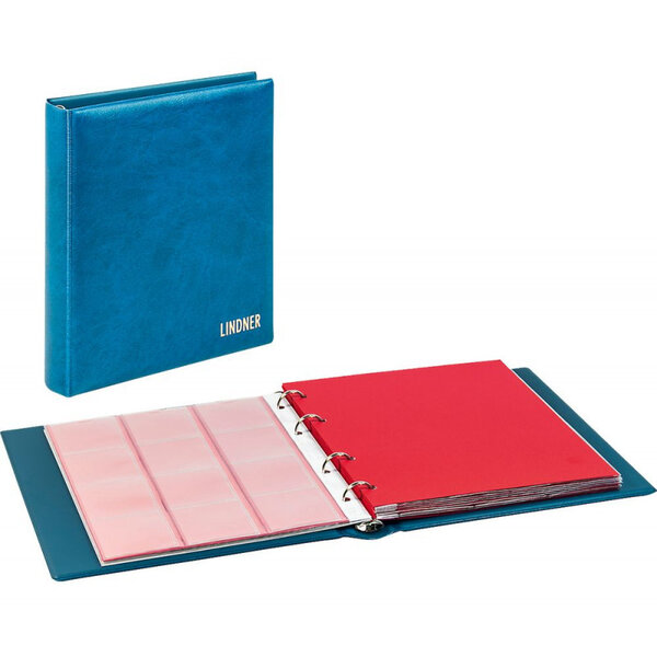 Album numismatique Karat Classic avec 10 feuilles. Couleur - Bleu