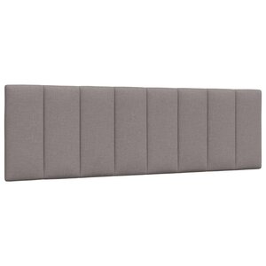 vidaXL Coussin de tête de lit Hanko taupe 160 cm tissu