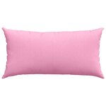 vidaXL Coussins de canapé 2 Pièces Rose 80 x 40 cm tissu