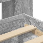 vidaXL Cadre de lit avec rangement Sonoma gris 75 x 190 cm