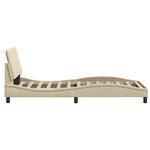 vidaXL Cadre de lit sans matelas Hanko crème 90x200 cm tissu