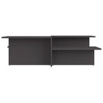 Vidaxl tables basses 2 pièces gris 111 5x50x33 cm bois d'ingénierie