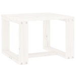 vidaXL Table d'appoint de jardin blanc 40x38x28 5cm bois massif de pin