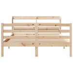 vidaXL Cadre de lit avec tête de lit sans matelas 120x200 cm