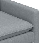 vidaXL Canapé Gris clair 196 x 81 x 87 5 cm Tissu