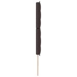 vidaXL Tête de lit LED avec bandes LED Marron foncé 200 cm tissu