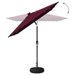vidaXL Parasol de jardin avec lampes LED 200 x 300 cm Polyester