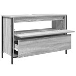 vidaXL Meuble de salle de bain lavabo tiroirs sonoma gris 90x34 5x60cm