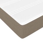 vidaXL Matelas de lit à ressorts ensachés fermeté moyenne Taupe 120x200x20 cm Tissu