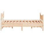 vidaXL Cadre de lit sans matelas 135x190 cm bois de pin massif