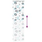 vidaXL Store enrouleur de douche avec cassette largeur du tissu 56 cm