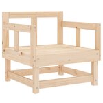 vidaXL Chaises de jardin lot de 2 bois massif de pin