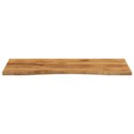 vidaXL Dessus de bureau avec courbe 140x60x2 5 cm manguier massif brut