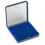 Écrin monnaie avec plateau velours bleu pour pièces de 18 à 50 mm. Diamètre intérieur - 31 mm