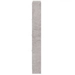 vidaXL Armoire à chaussures Gris béton 59x17x150 cm Bois d'ingénierie