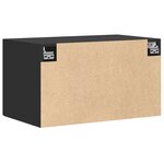 vidaXL Armoire murale noir 70x42 5x40 cm bois d'ingénierie