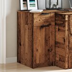 vidaXL Armoire de bureau vieux bois 33x50x75 cm bois d'ingénierie
