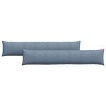 vidaXL Coussins de canapé 2 Pièces Bleu 200 x 40 cm