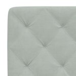 vidaXL Cadre de lit sans matelas gris clair 140x200 cm velours