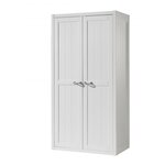 Ensemble de meubles style bord de mer blanc armoire 2 portes et bureau