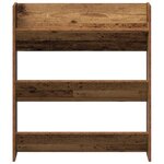 vidaXL Armoire à chaussures murale vieux bois 80x18x90 cm