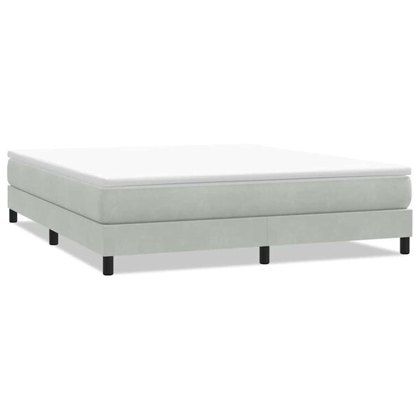 vidaXL Sommier à lattes de lit sans matelas gris clair 180x220 cm