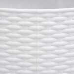 vidaXL Jupe de sapin de Noël blanc Ø56x23 cm plastique