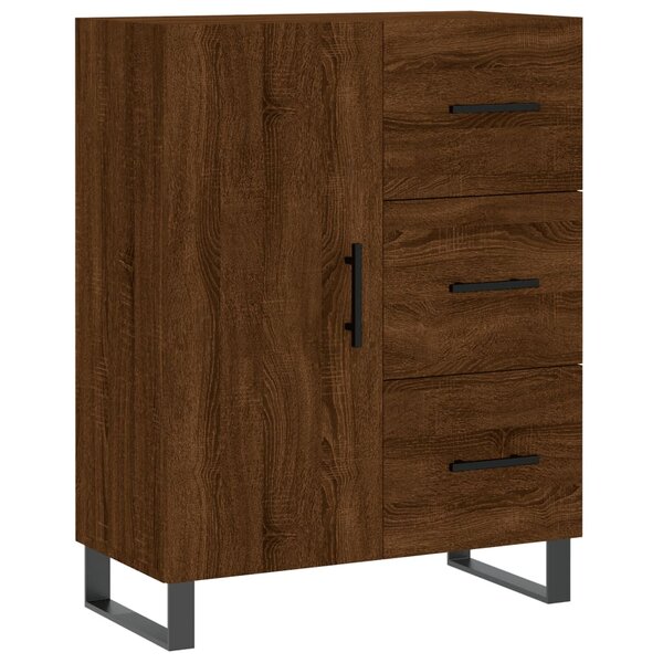 vidaXL Buffet chêne marron 69 5x34x90 cm bois d'ingénierie