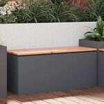vidaXL Banc de jardin Anthracite 100 x 40 x 43 cm Acier