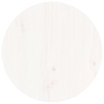 vidaXL Table basse Blanc Ø 40x60 cm Bois massif de pin
