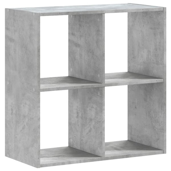 vidaXL Bibliothèque gris béton 68 5x32x68 5 cm bois d'ingénierie