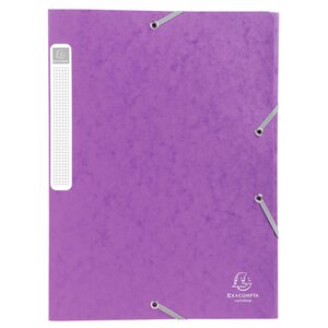 Boite De Classement Cartobox Dos 40mm Carte Lustrée - A4 - Violet - Exacompta