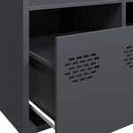vidaXL Buffet anthracite 101 5x39x73 5 cm acier laminé à froid