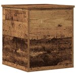 vidaXL Boîte de Rangement avec stockage Bois Ancien 40 x 42 x 46 cm