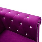 Vidaxl canapé d'angle revêtement en velours 199x142x72 cm violet