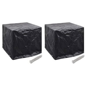 vidaXL Housse de réservoir d'eau de jardin 2Pièces 8 œillet 116x100x120cm
