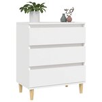 vidaXL Buffet Blanc 60x35x70 cm Bois d'ingénierie