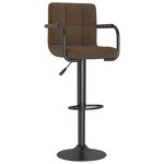 vidaXL Tabourets de bar lot de 2 marron tissu