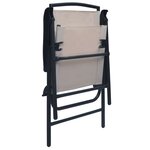 vidaXL Chaises de jardin pliables lot de 2 Textilène Taupe