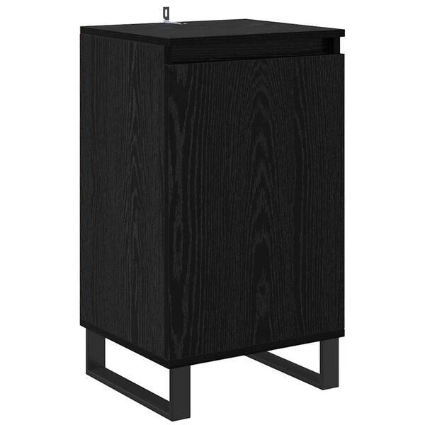 vidaXL Buffet Chêne noir 40 x 35 x 70 cm Bois d'ingénierie