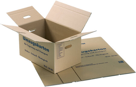 Lot de 20 cartons de déménagement - (L)650 x (P)350 x (H)370 mm